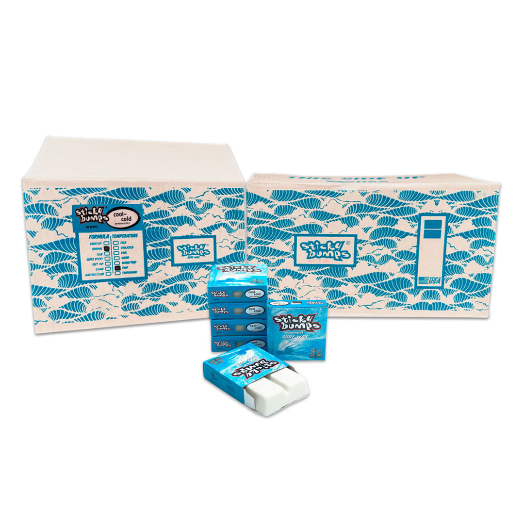 CAJA DE CERAS PARA TABLAS DE SURF STICKY BUMPS 84 PIEZAS