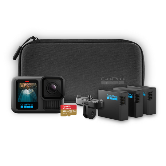 KIT GOPRO HERO13 + SOPORTE MAGNÉTICO Y 2 BATERÍAS DE REGALO